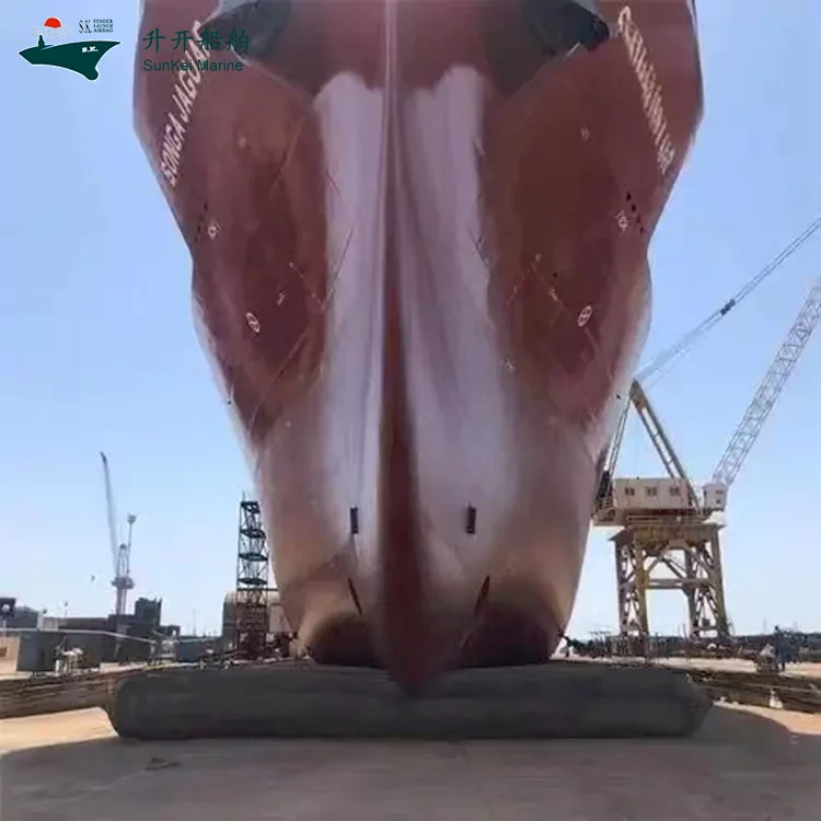 जहाज डकिङको लागि प्रतिरोधी समुद्री एयरब्यागहरू लगाउनुहोस्